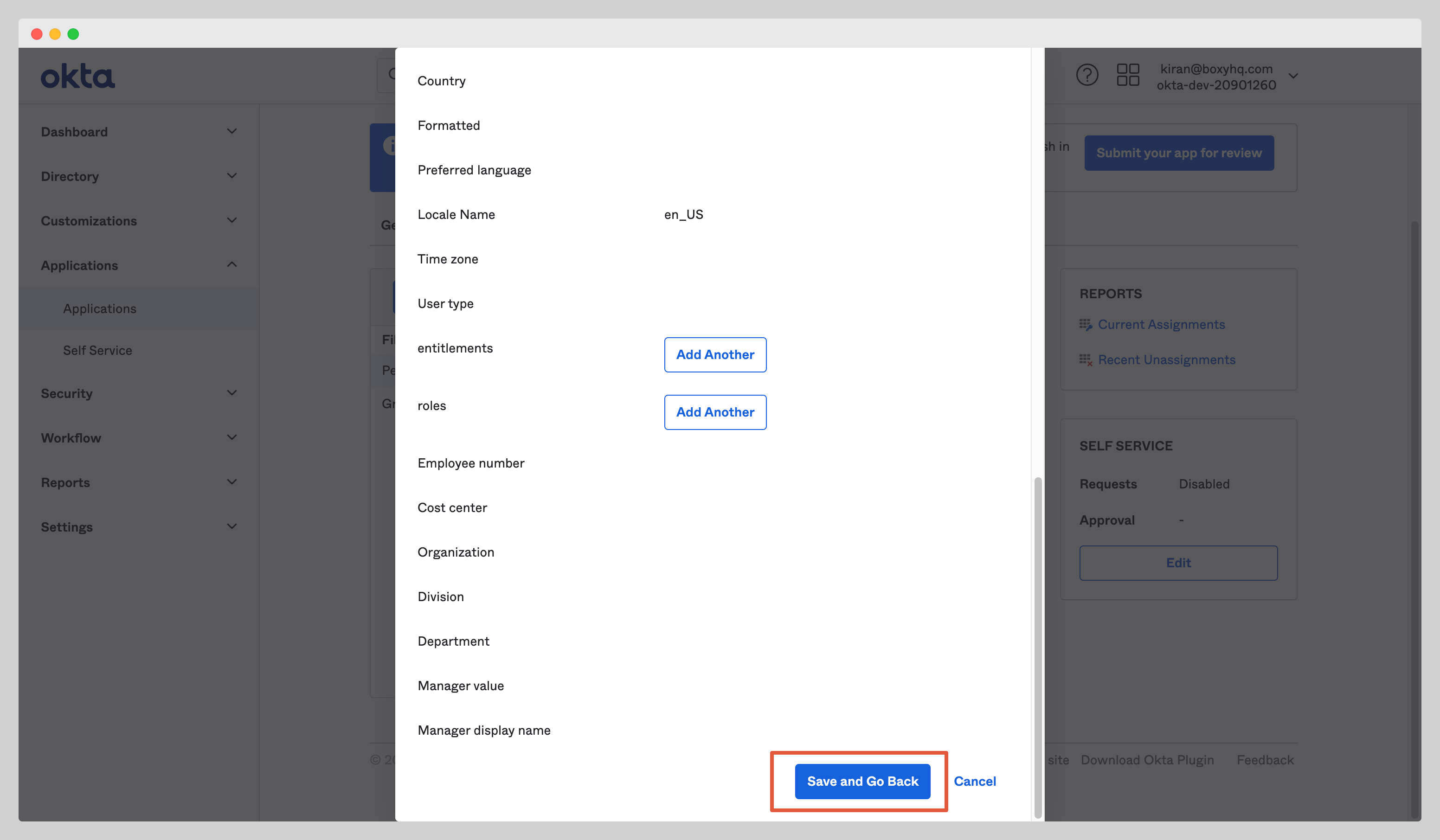 Okta SCIM Step 10